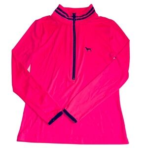 PINK by Victoria’s Secret Hot Pink Rash Guard Swim Jacket Sz S petite